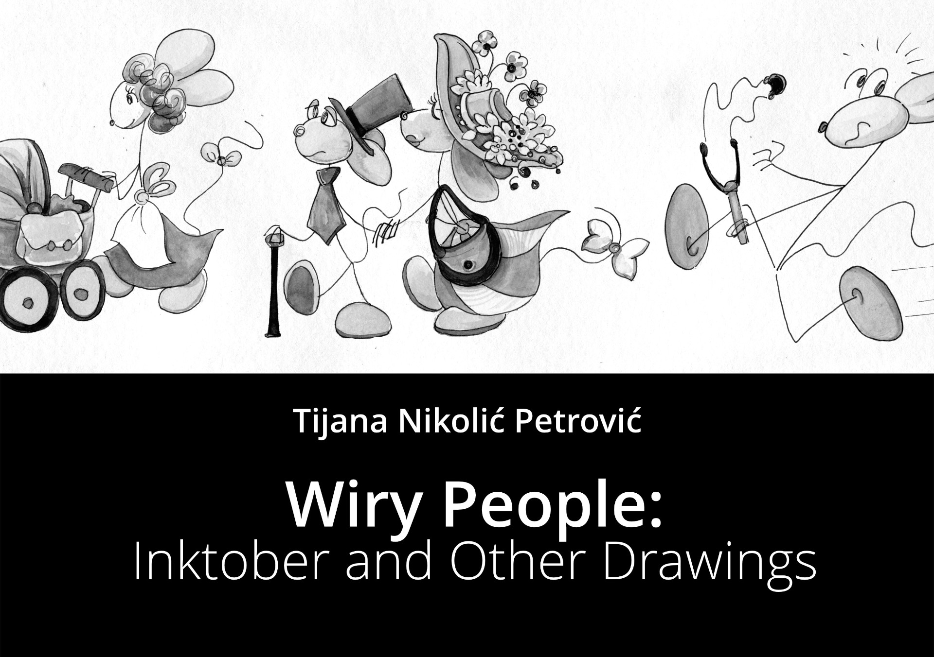 Wiry People: Inktober and Other Drawings - Front Cover